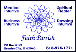 Faith Parrish, Medical Intuitive and Dowser
